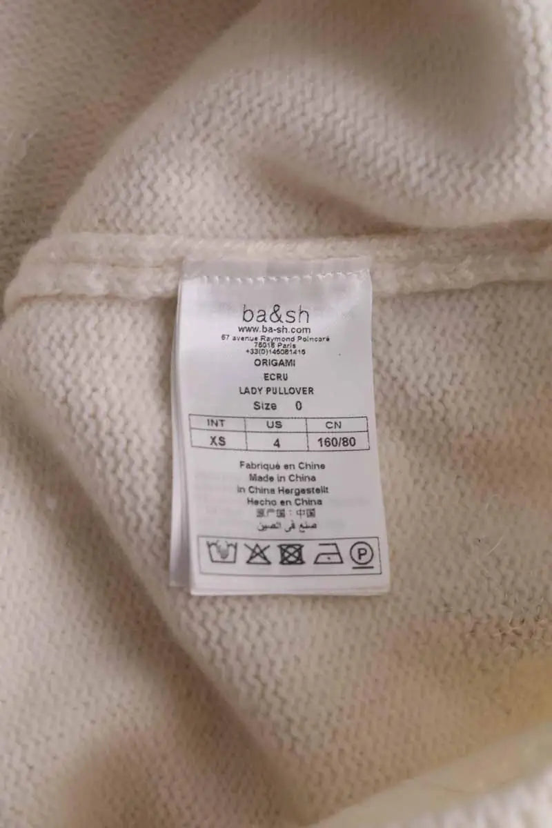 Pull Ba&Sh Ecru en Laine