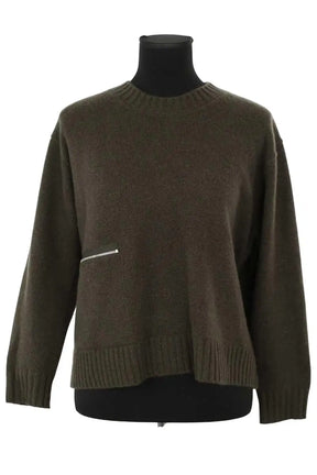 Pull Ba&Sh Kaki en Cachemire, taille XS - Seconde Main