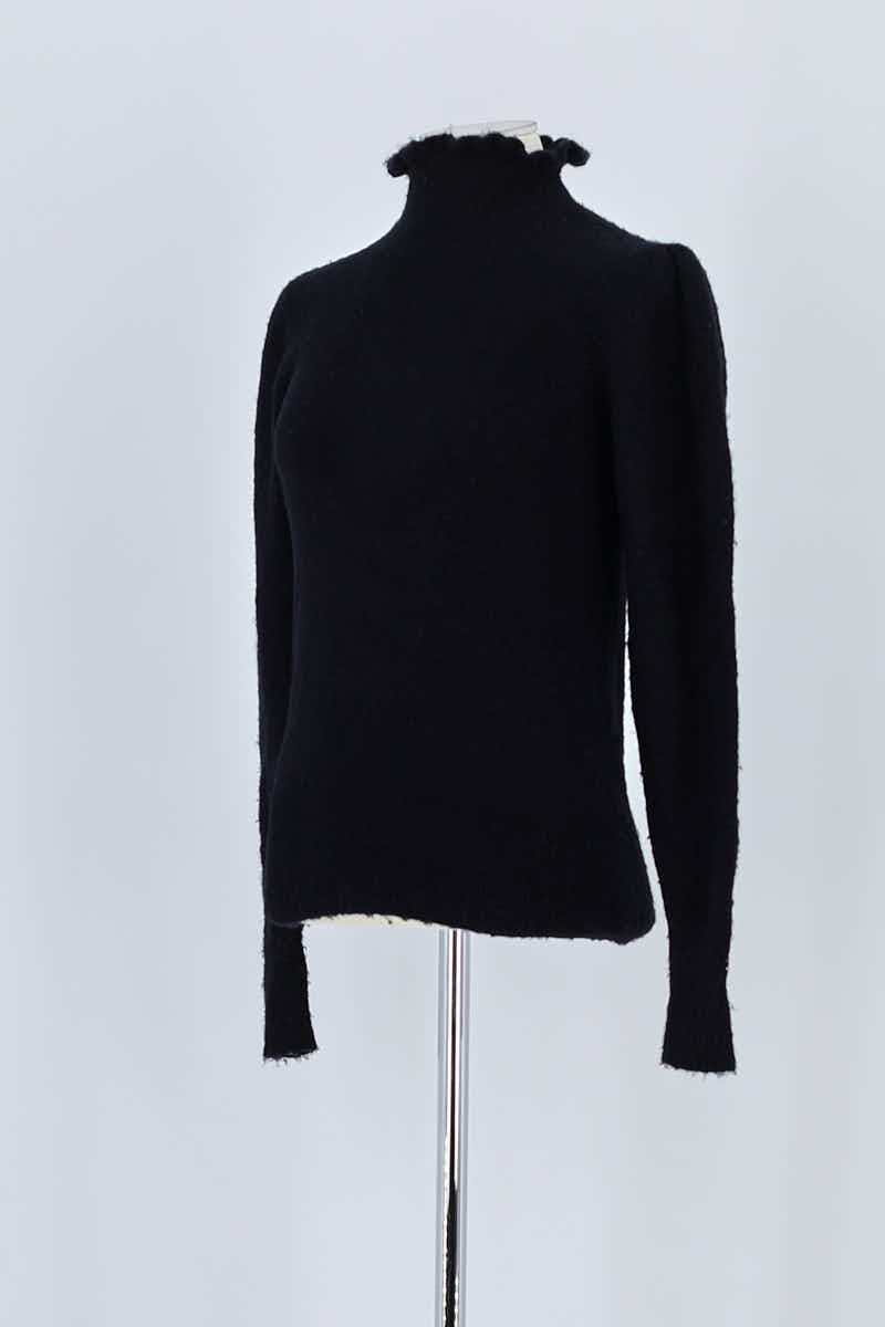 Pull Bash Noir en Laine