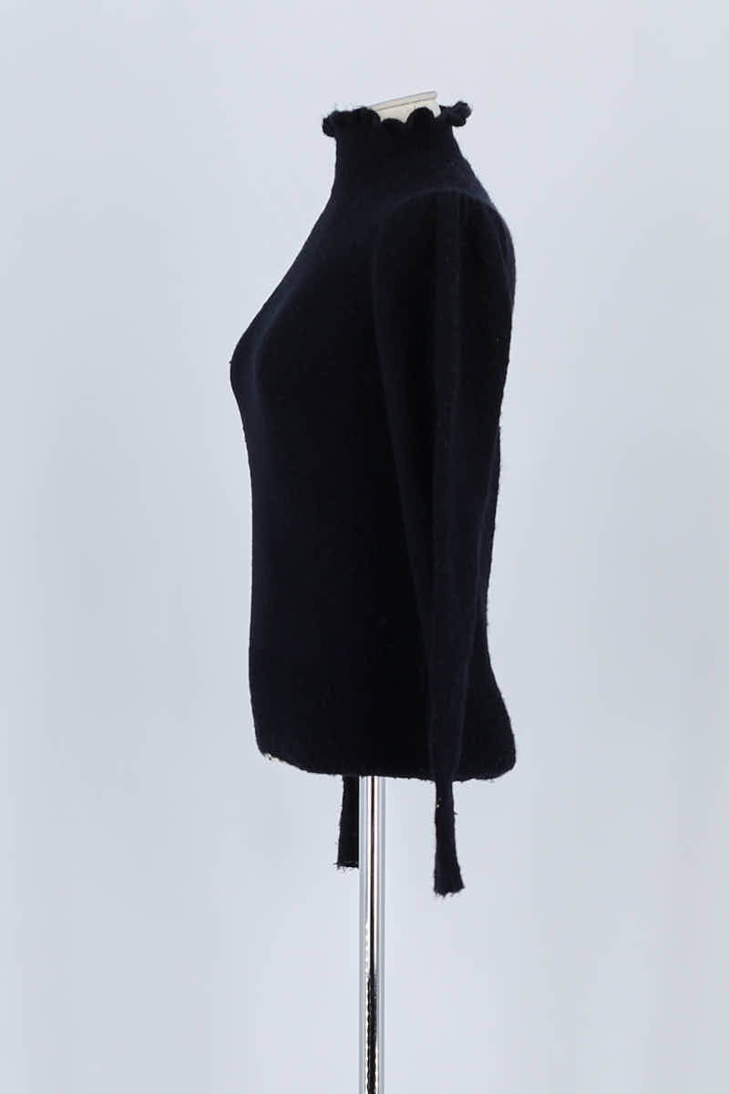 Pull Bash Noir en Laine