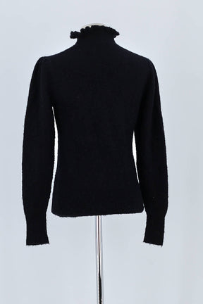 Pull Bash Noir en Laine