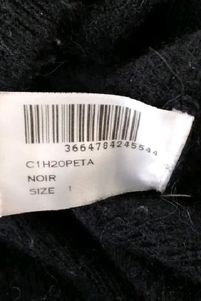 Pull Bash Noir en Laine