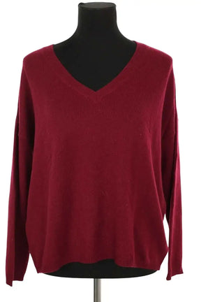 Pull Belair Plafonnier Bordeaux en Cachemire, taille S - Seconde Main