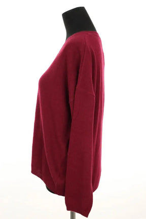 Pull Belair Plafonnier Bordeaux en Cachemire