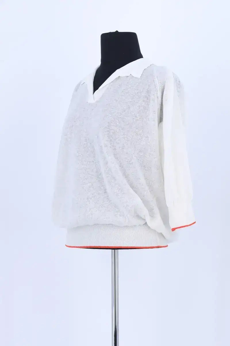 Pull Bellerose Blanc en Lin