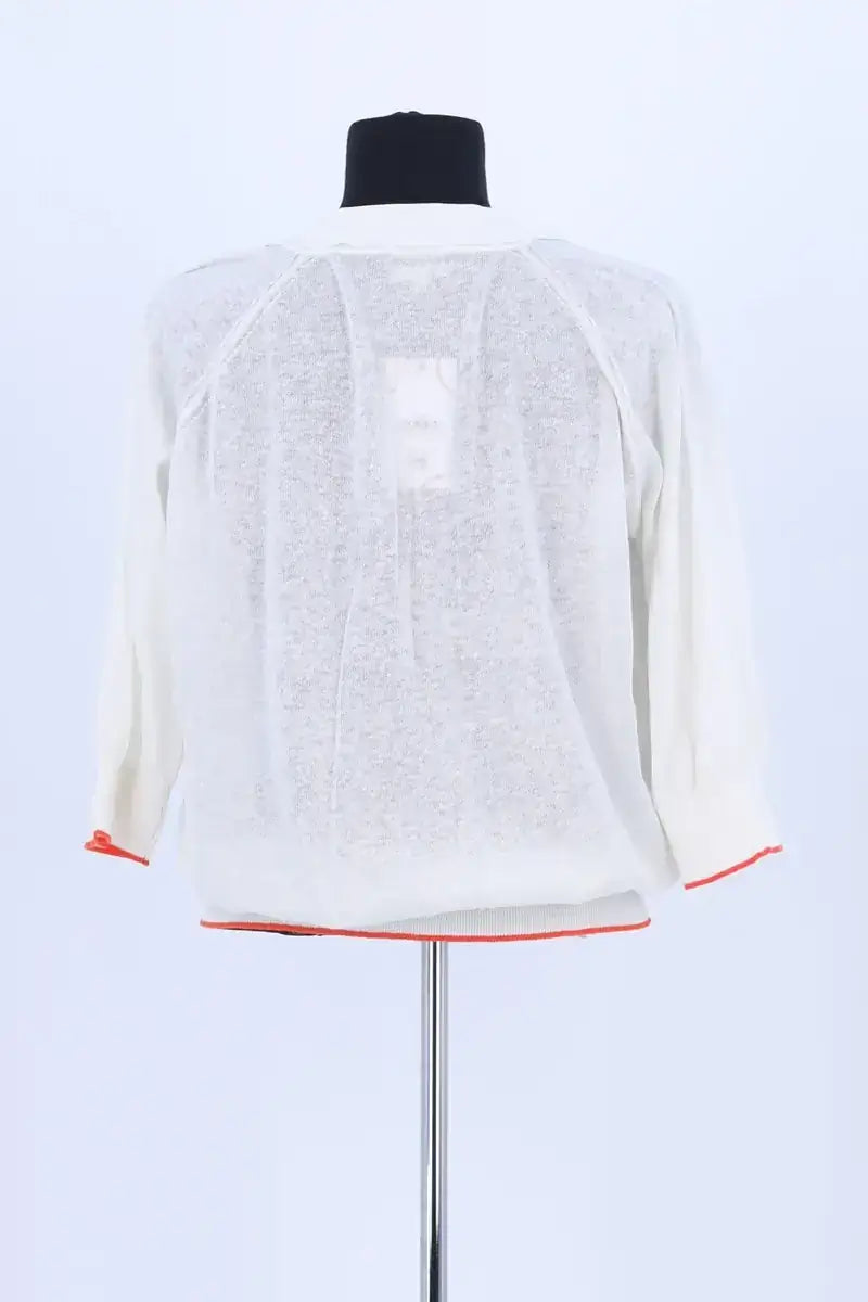 Pull Bellerose Blanc en Lin