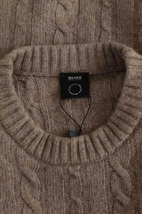 Pull Boss Marron en Laine