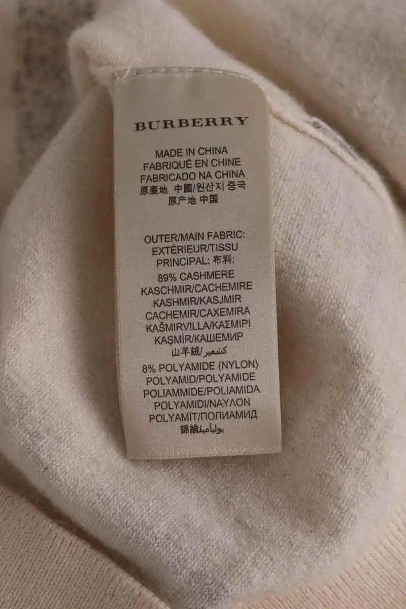 Pull Burberry Beige en Cachemire