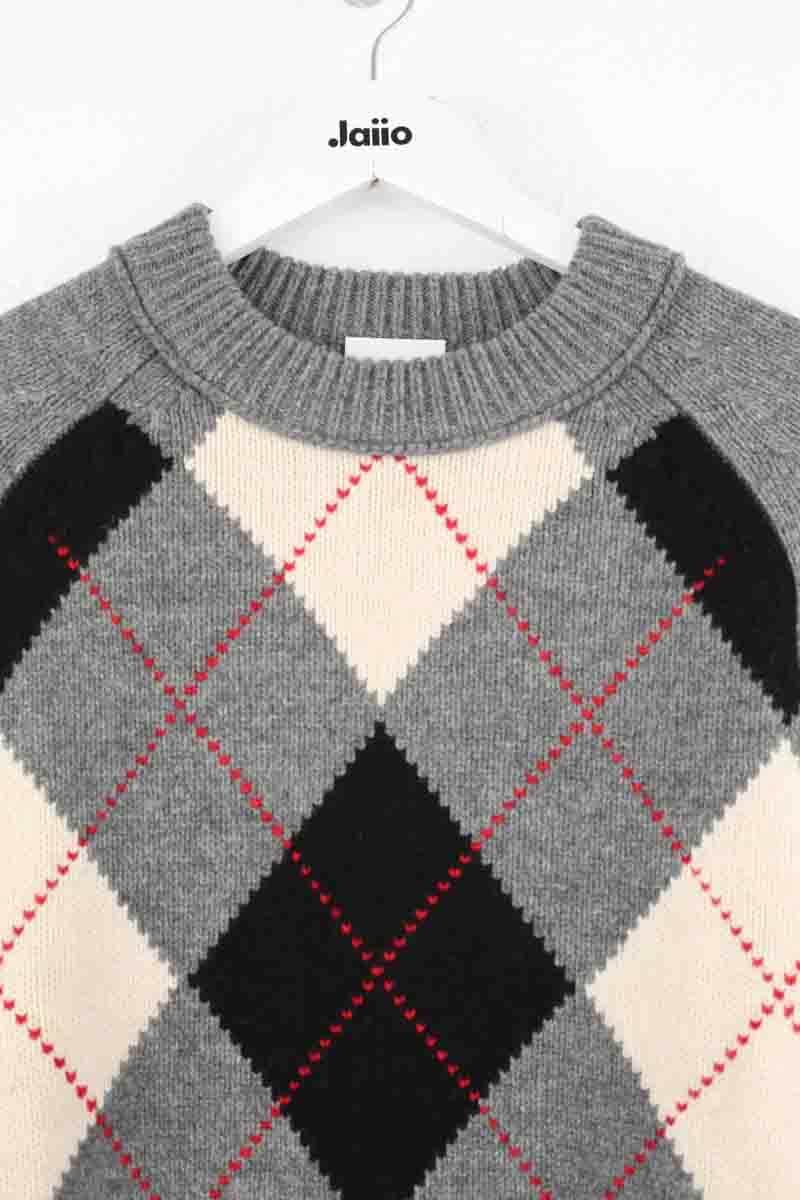 Pull Burberry Gris en Laine