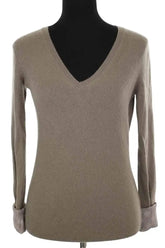 Pull Burberry Marron en Cachemire, taille S - Seconde Main
