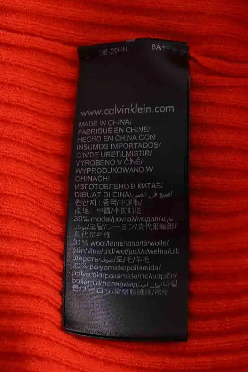 Pull Calvin Klein Orange en Laine