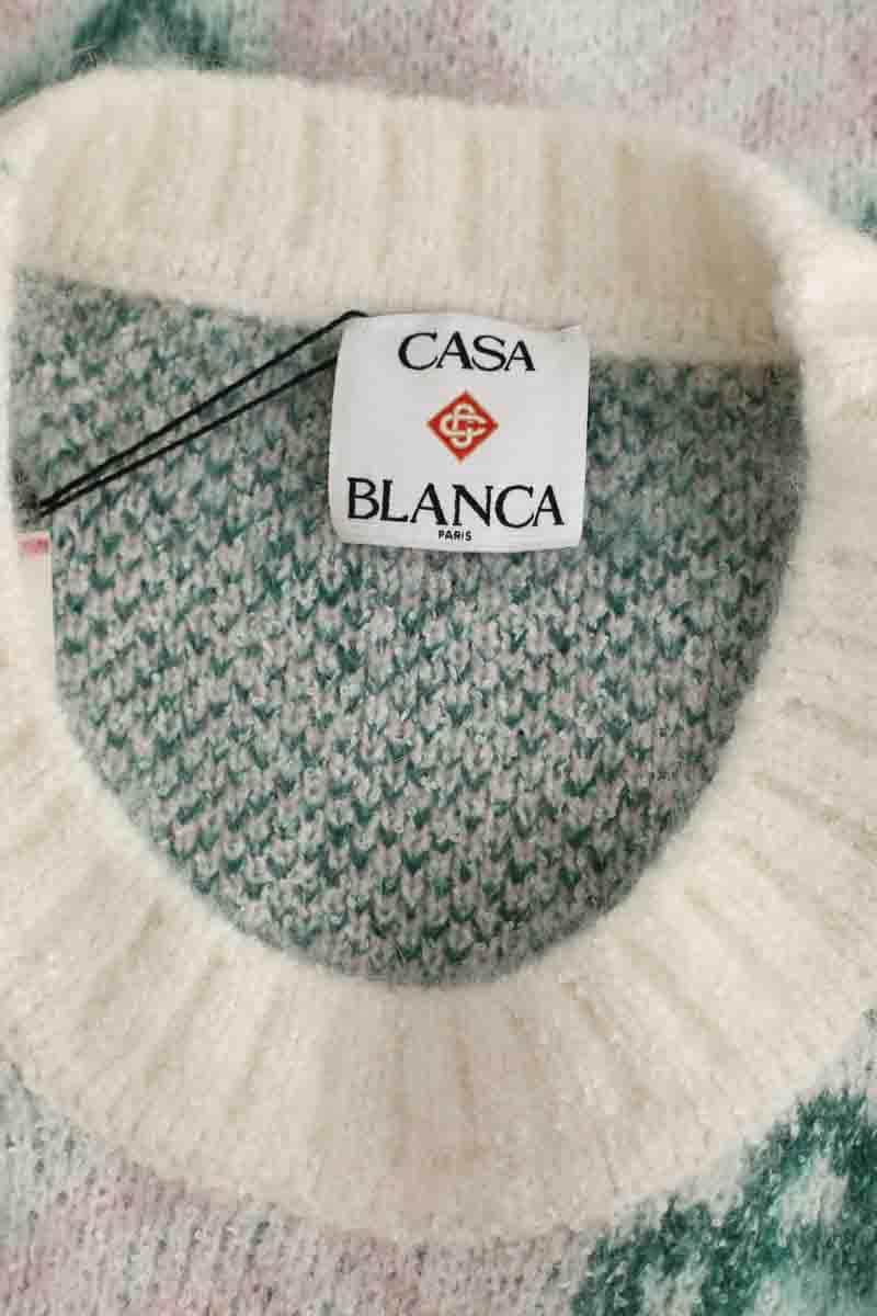 Pull Casablanca Blanc en Synthétique