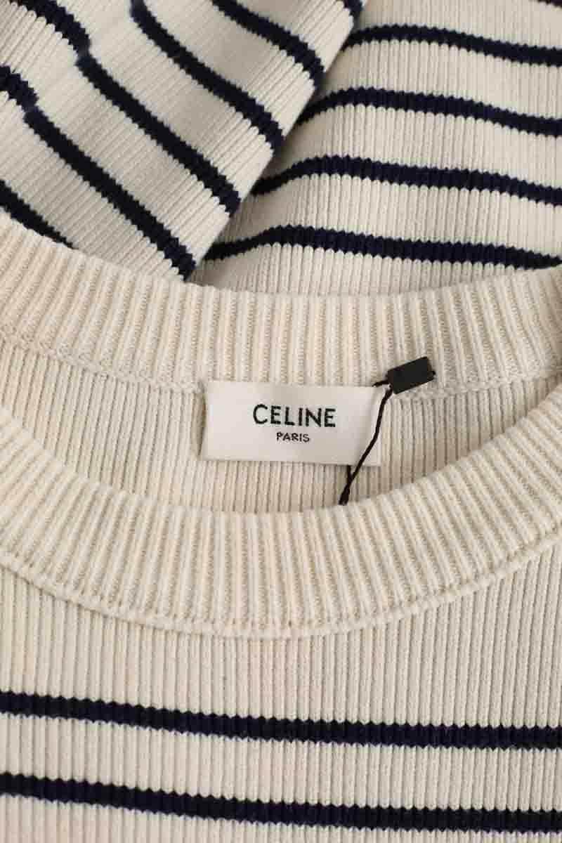 Pull Celine Blanc en Coton