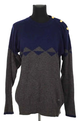 Pull Chanel Anthracite en Cachemire, taille L - Seconde Main