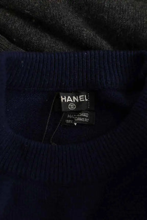 Pull Chanel Anthracite en Cachemire