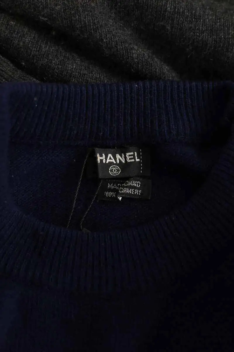Pull Chanel Anthracite en Cachemire