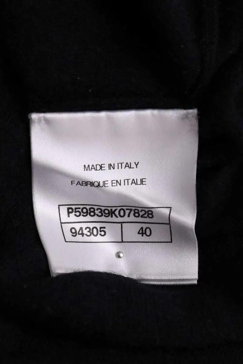 Pull Chanel Noir en Cachemire
