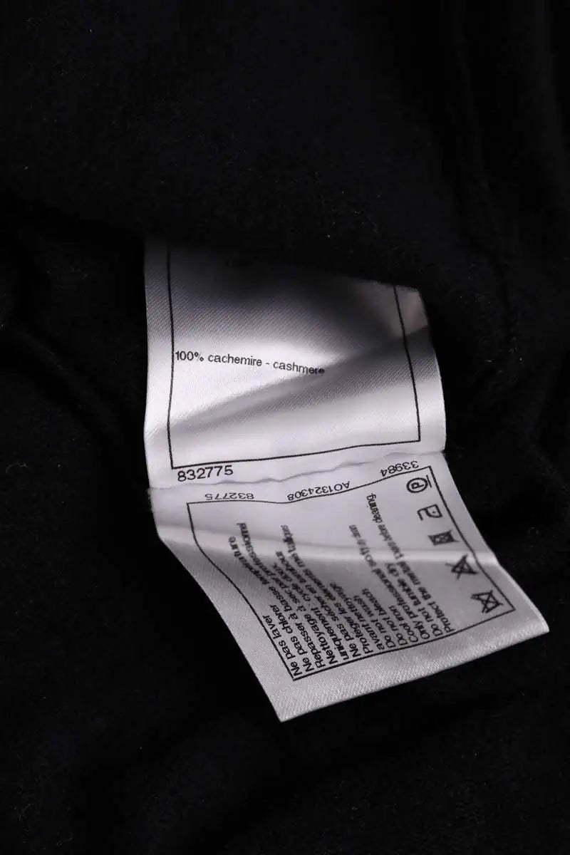 Pull Chanel Noir en Cachemire