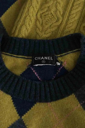 Pull Chanel Vert en Laine