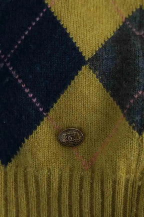 Pull Chanel Vert en Laine