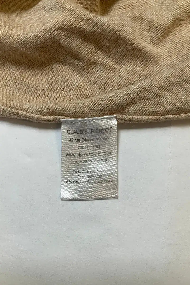 Pull Claudie Pierlot Beige en Coton