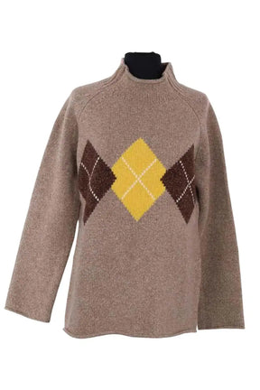 Pull Claudie Pierlot Beige en Laine, taille M - Seconde Main