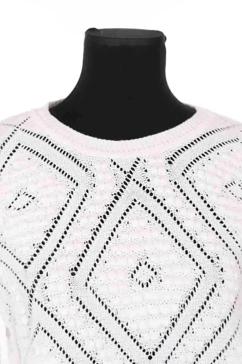 Pull Claudie Pierlot Blanc en Coton