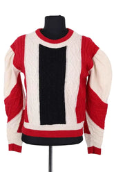Pull Claudie Pierlot Ecru en Laine, taille S - Seconde Main