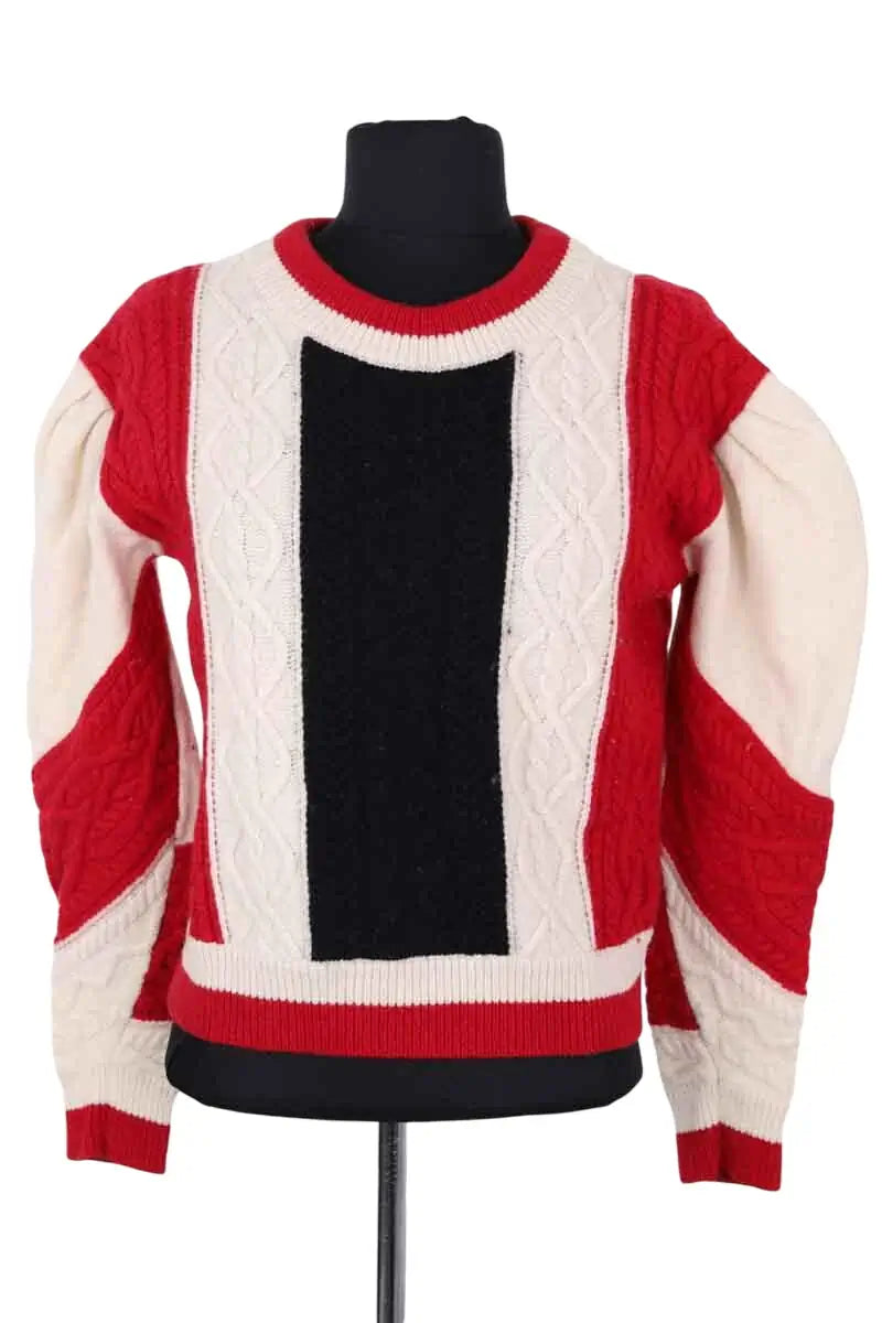 Pull Claudie Pierlot Ecru en Laine, taille S - Seconde Main