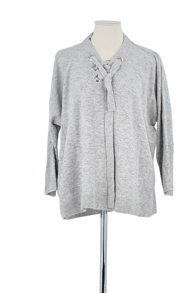 Pull Claudie Pierlot Gris en Laine, taille M - Seconde Main