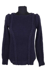 Pull Claudie Pierlot Marine en Synthétique, taille S - Seconde Main