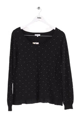 Pull Claudie Pierlot Noir en Coton, taille L - Seconde Main