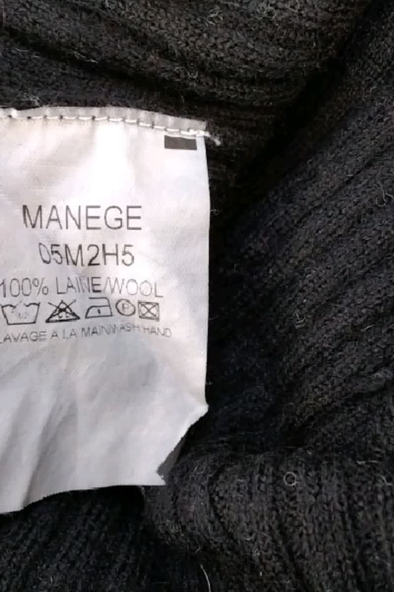 Pull Claudie Pierlot Noir en Laine