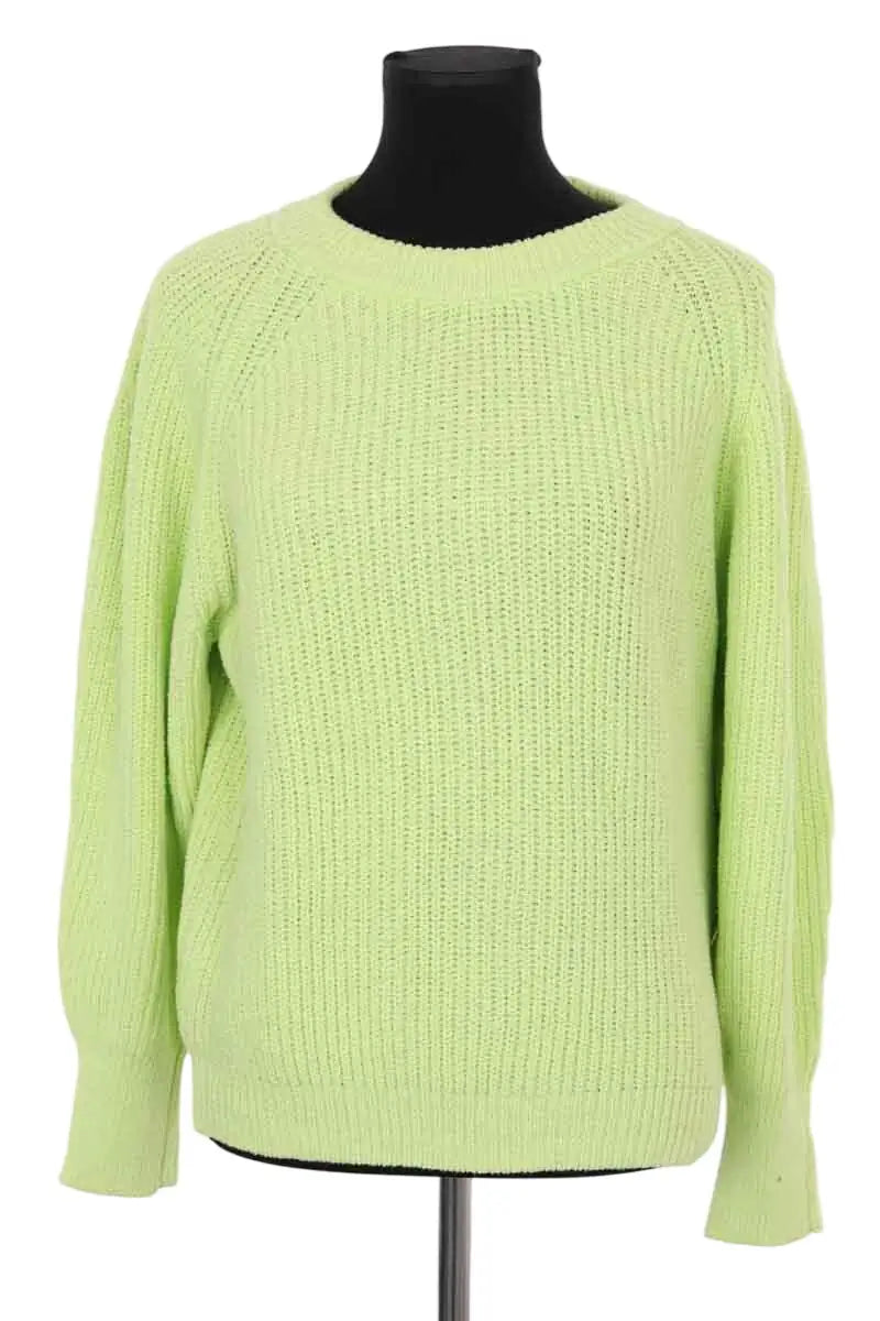 Pull Claudie Pierlot Vert en Coton, taille L - Seconde Main