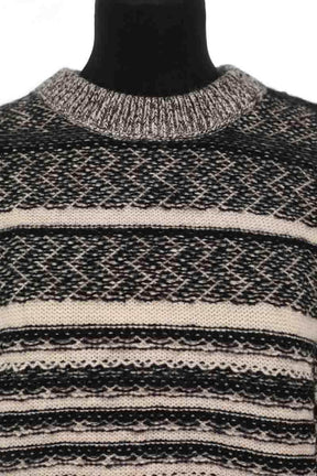 Pull Closed Noir en Laine