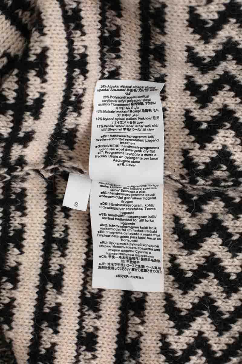 Pull Closed Noir en Laine