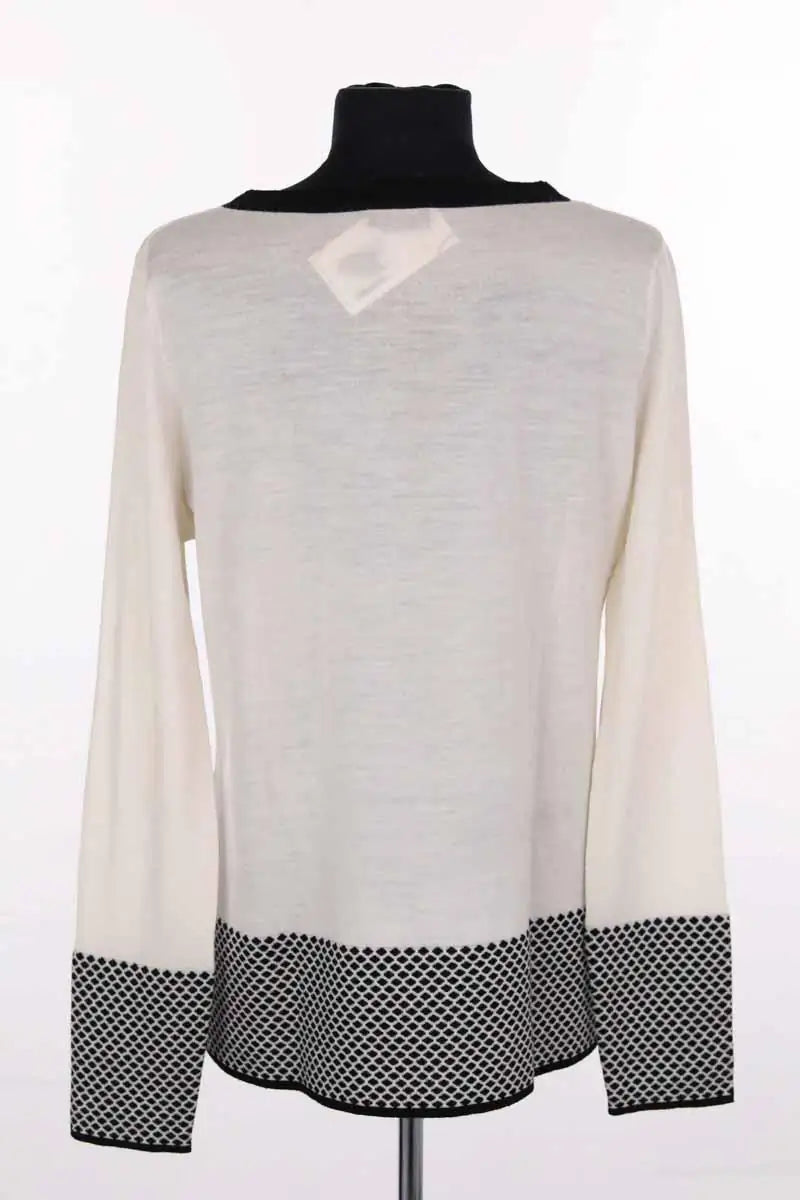 Pull Club Monaco Ecru en Laine