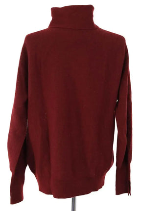 Pull col roulé Molli Bordeaux en Laine