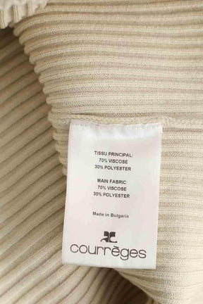 Pull Courrèges Ecru en Viscose