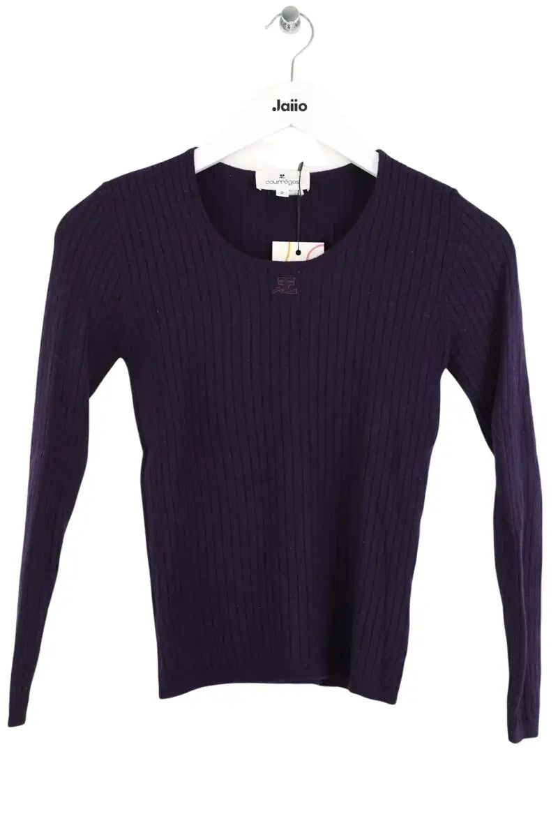 Pull Courrèges Marine en Laine, taille M - Seconde Main