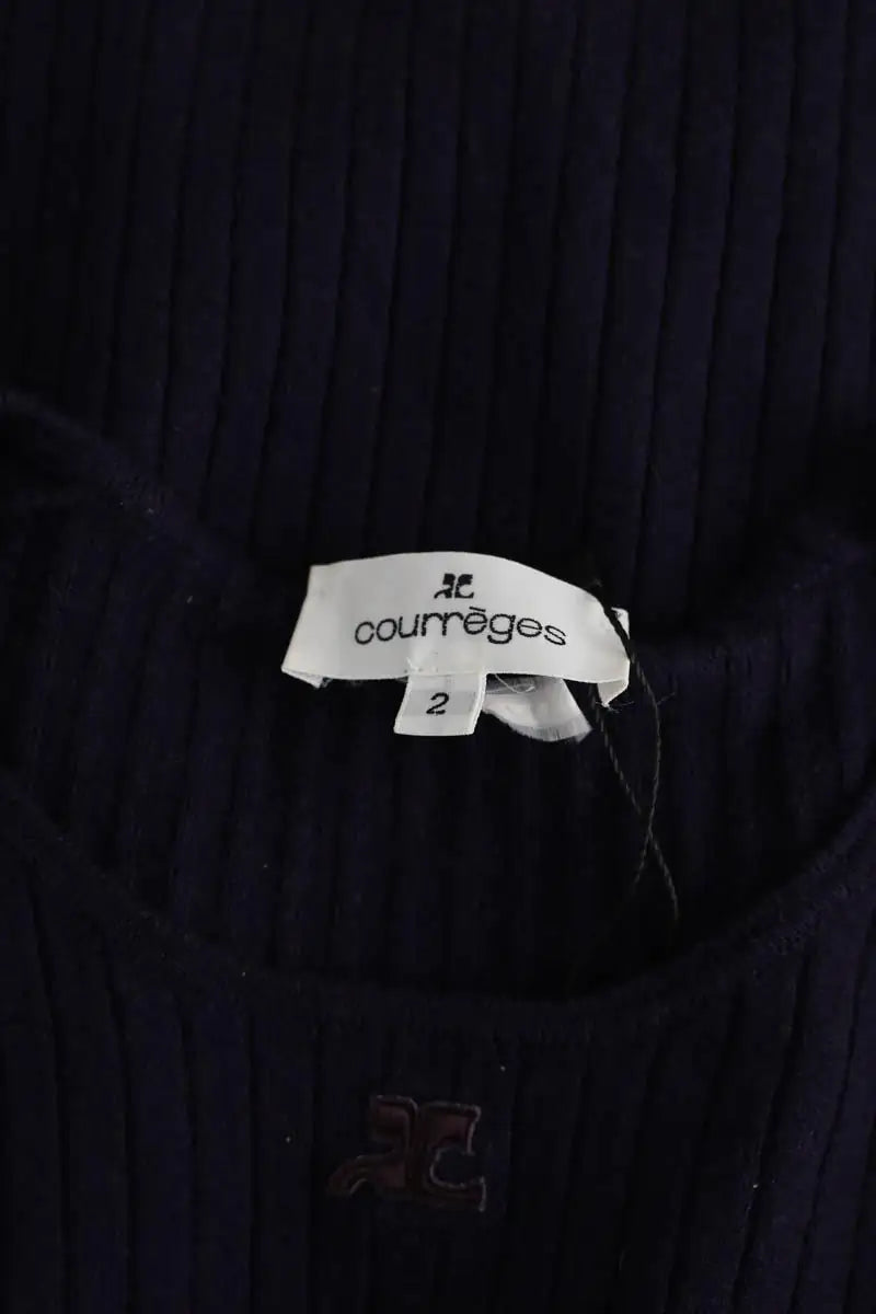 Pull Courrèges Marine en Laine