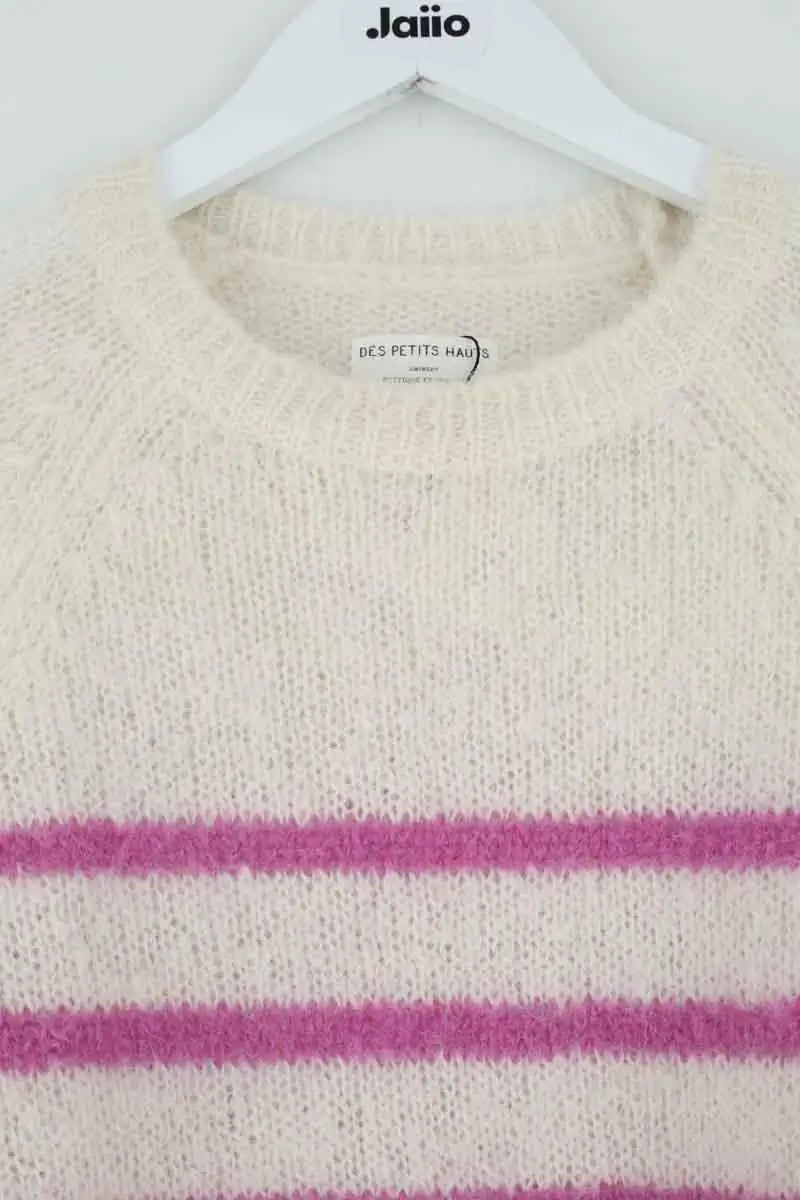Pull Des Petits Hauts Blanc en Laine