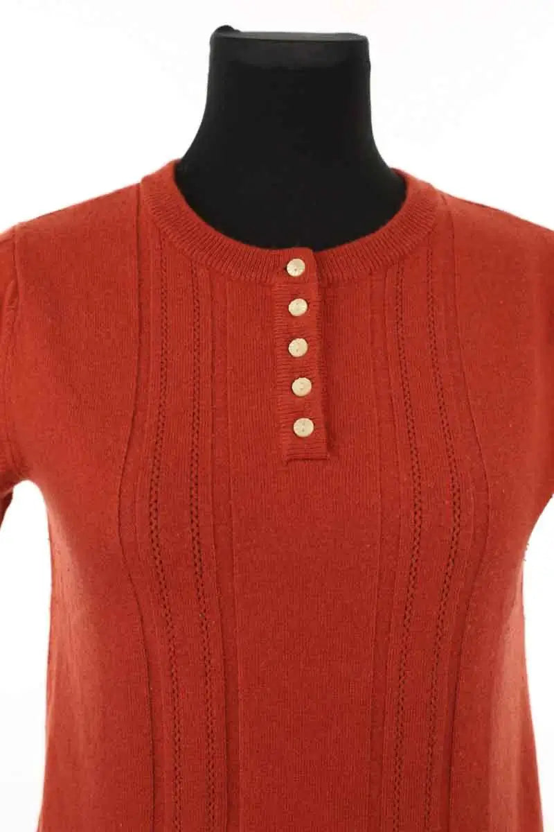Pull Des Petits Hauts Marron en Laine