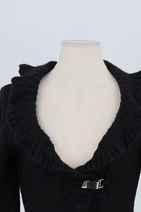 Pull Des Petits Hauts Noir en Laine