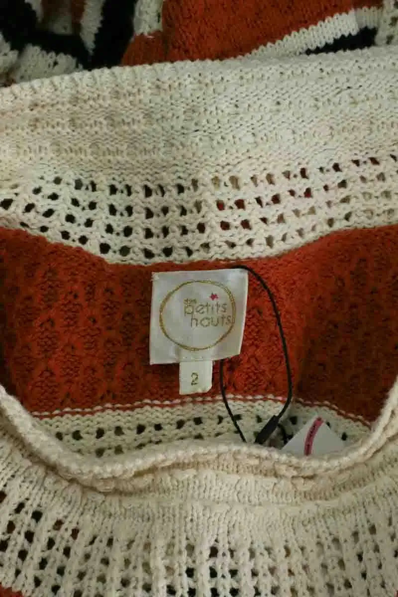 Pull Des Petits Hauts Orange en Coton