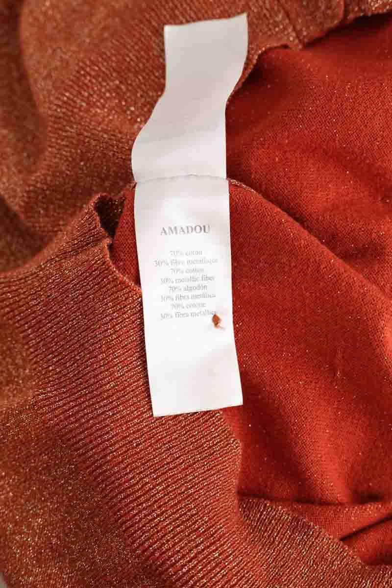 Pull Des Petits Hauts Orange en Coton