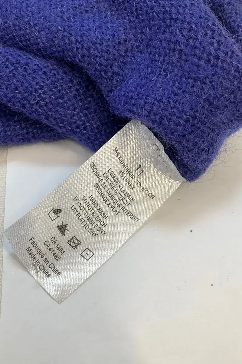 Pull Des Petits Hauts Violet en Laine