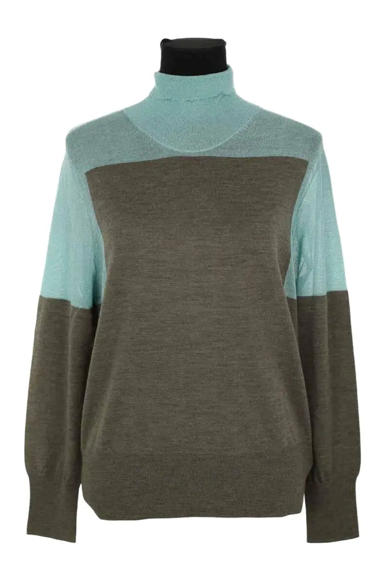 Pull Dries Van Noten Vert en Laine, taille S - Seconde Main