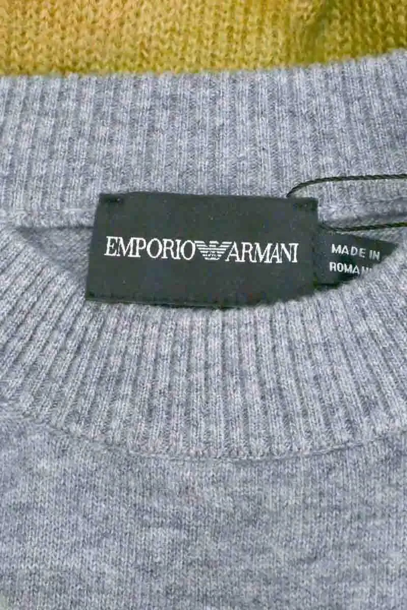 Pull Emporio Armani Gris en Laine