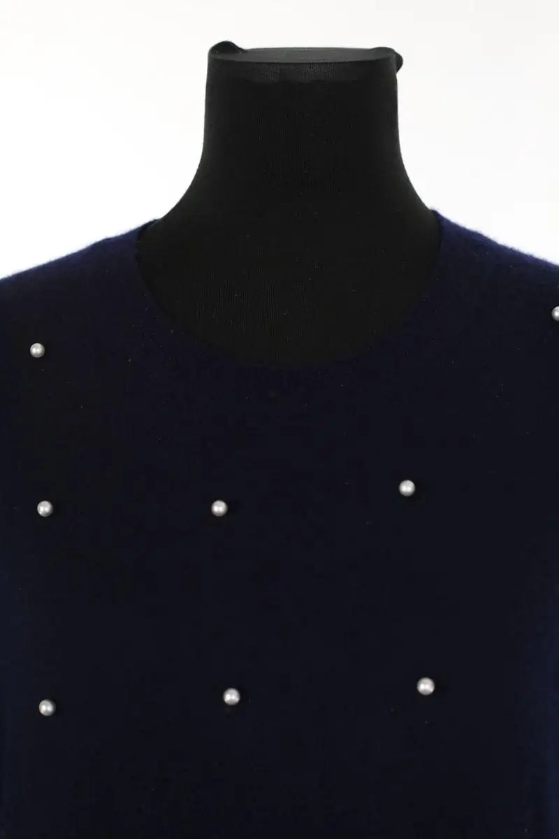 Pull Eric Bompard Bleu en Cachemire